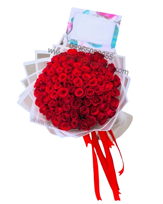 دسته گل رز ۱۰۰ شاخه مناسب برای خواستگاری و ولنتاین و تولد است و با قیمت مناسب در گل شاپ آنلاین ارائه می شود.