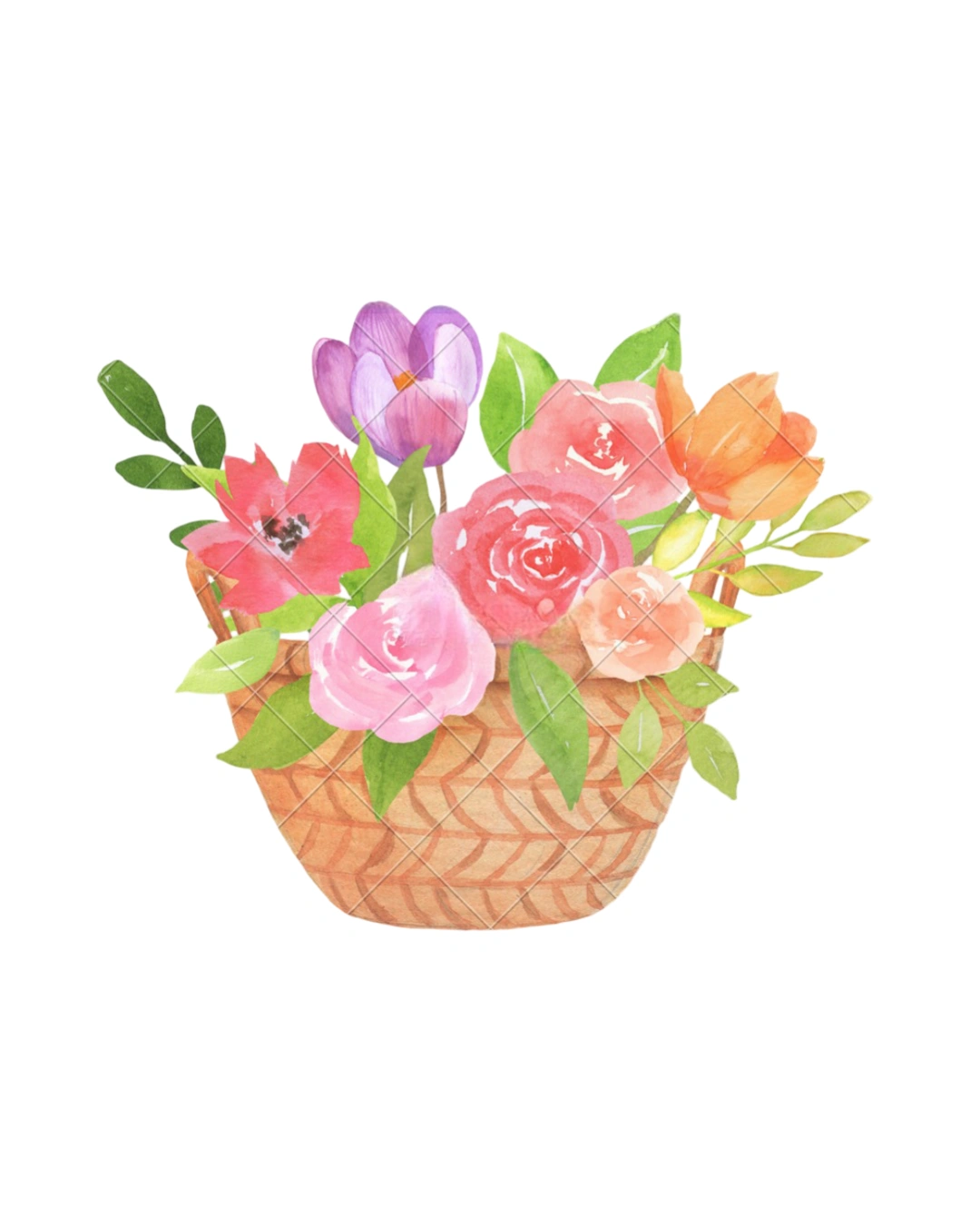 Birthday flower basket-golshoponline (1)